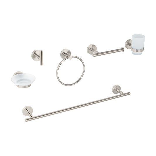 Juego de 6 accesorios para baño acabado satín, Foset Tubig, 47974