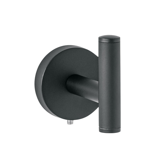 Gancho sencillo metálico acabado negro, Foset Túbig Caja con 6, 45963