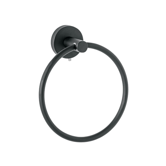 Toallero argolla metálico acabado negro, Foset Túbig Caja con 6, 45975