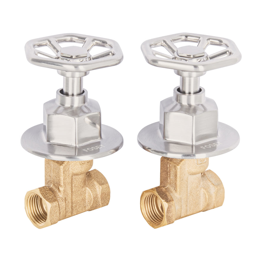 Juego llaves empotrar roscables, volante satín, Túbig, 46784