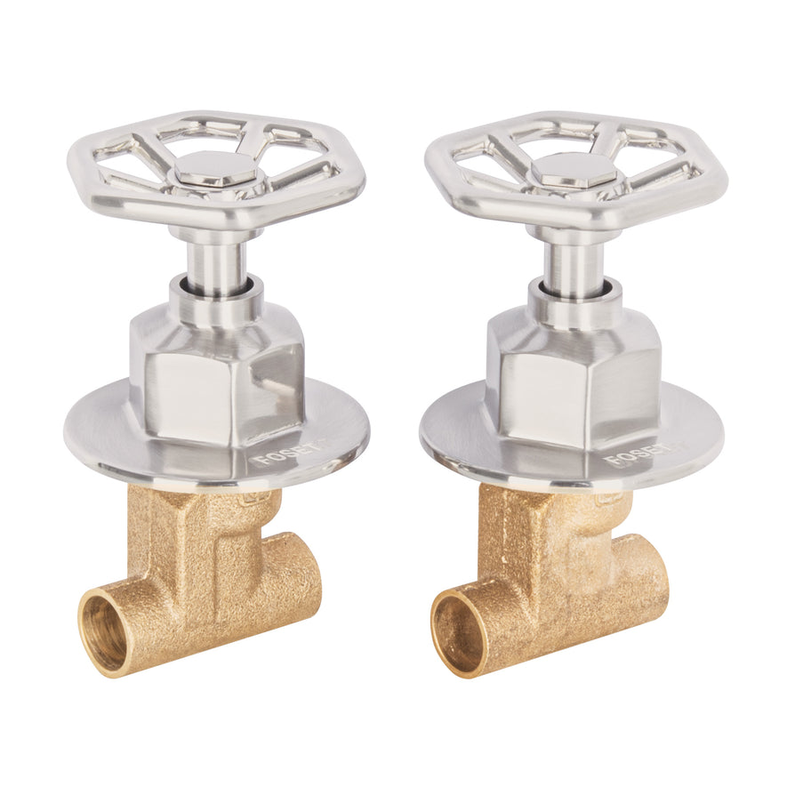 Juego llaves empotrar soldables, volante satín, Túbig, 46787