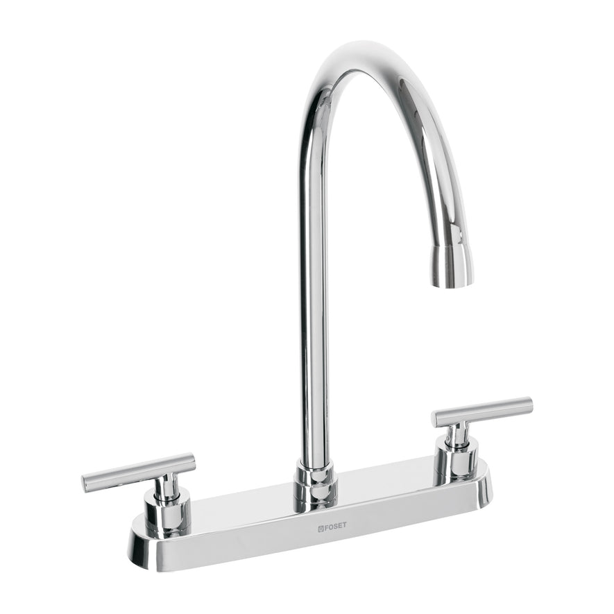 Mezcladora para fregadero, manerales palanca, cromo, Tubig, 46771