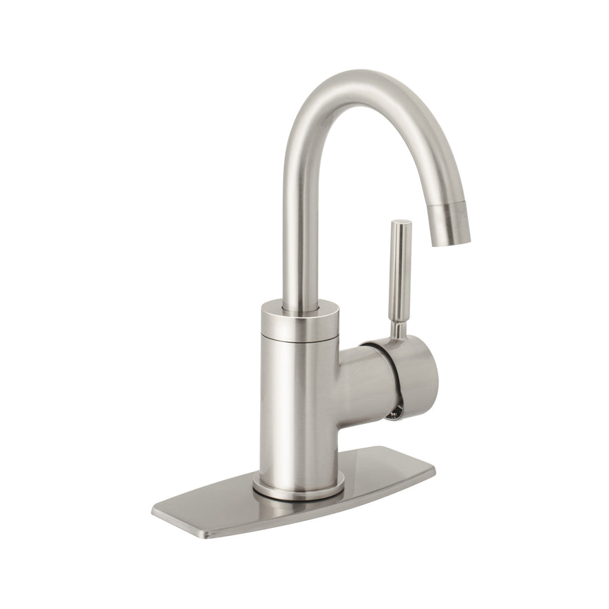 Monomando corto para lavabo, satín, Foset Tubig, 46763