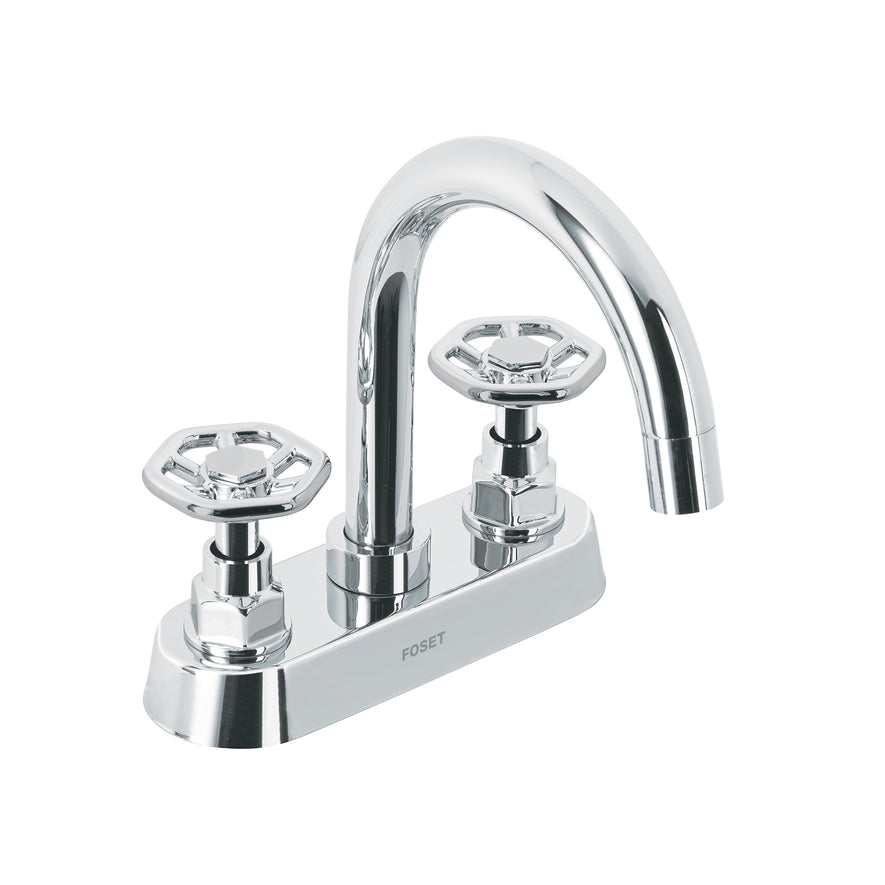 Mezcladora p/lavabo, bar, manerales redondos, cromo, Tubig Caja con 2, 46753