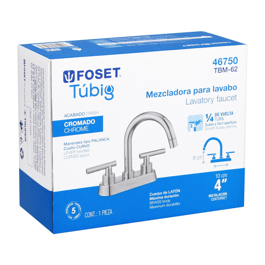 Mezcladora p/lavabo, bar, manerales palanca, cromo, Tubig Caja con 2, 46750