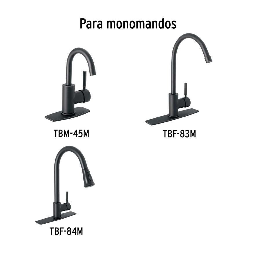 Maneral repuesto para monomando, negro, Foset, 46874