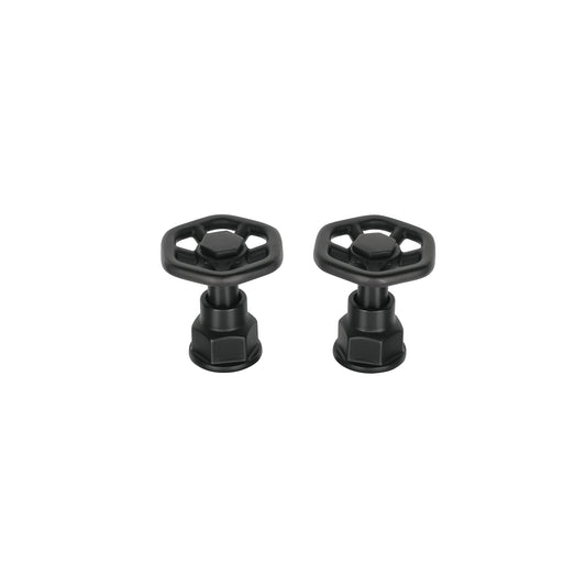 Juego de 2 manerales para mezcladora, volante, negro, Tubig, 46871