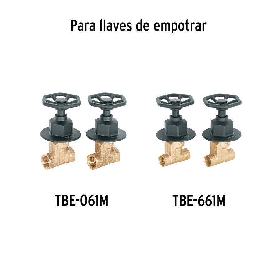 Juego de 2 manerales para regadera, volante, negro, Tubig Caja con 4, 46880