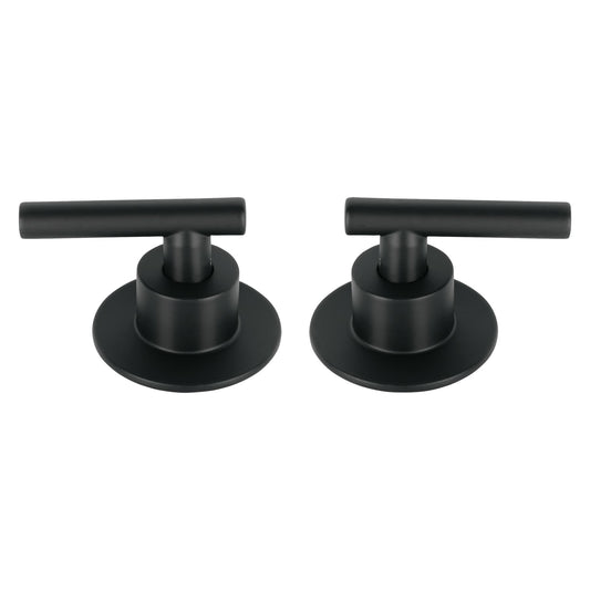 Juego de 2 manerales para regadera, palanca, negro, Tubig Caja con 4, 46877