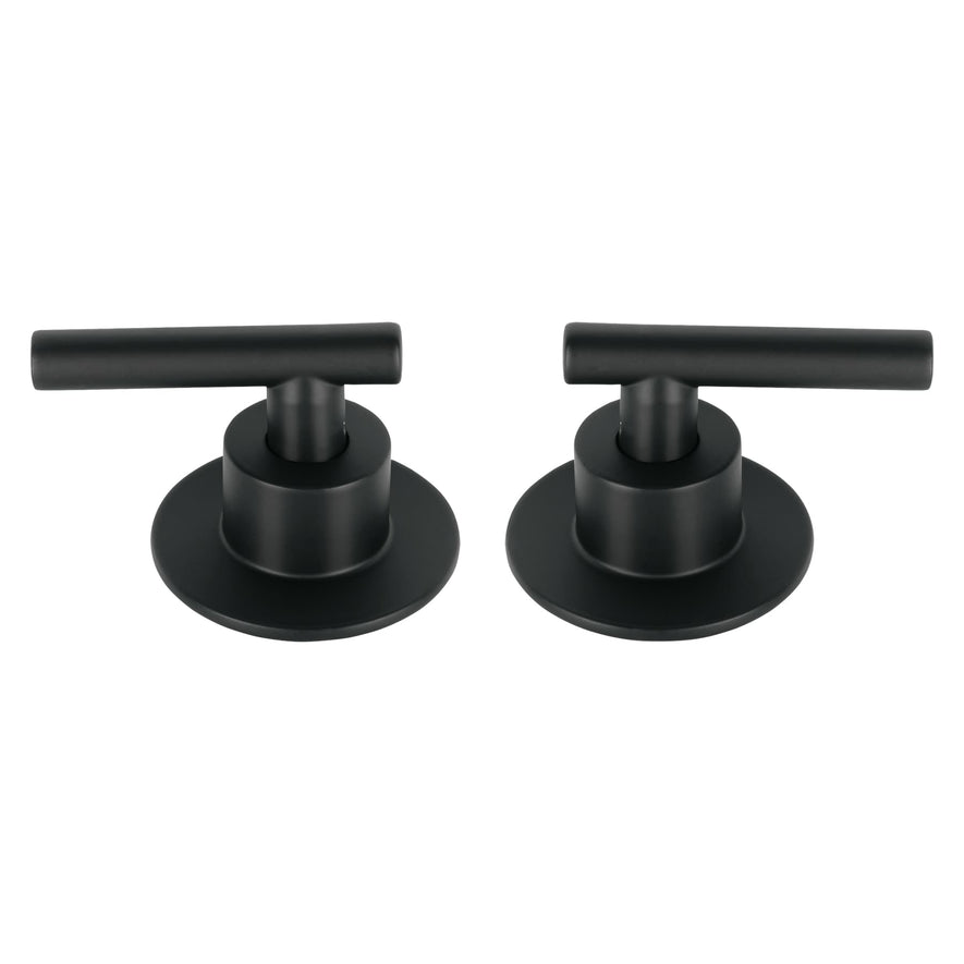 Juego de 2 manerales para regadera, palanca, negro, Tubig Caja con 4, 46877