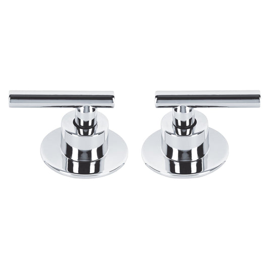 Juego de 2 manerales para regadera, palanca, cromo, Tubig Caja con 4, 46875