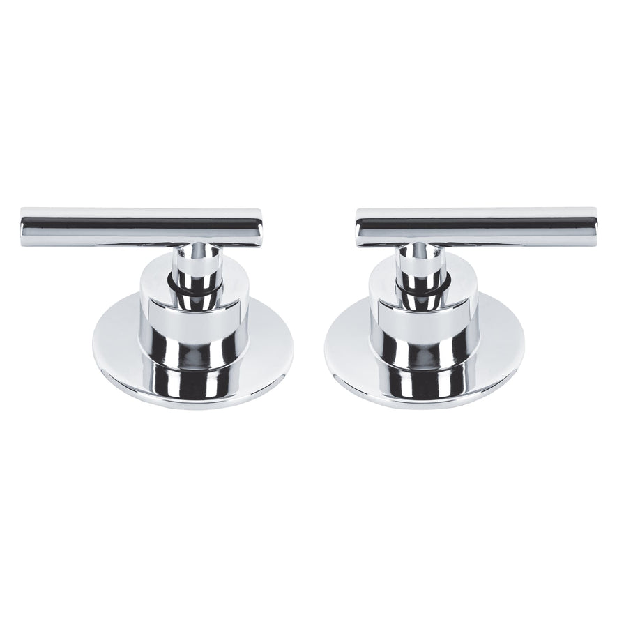 Juego de 2 manerales para regadera, palanca, cromo, Tubig Caja con 4, 46875