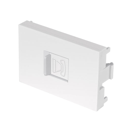 Toma de teléfono blanco de 1.5 módulos, línea Lisboa Caja con 12, 47951