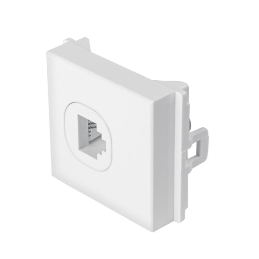 Toma de teléfono de 1.5 módulos, línea Toledo, Basic Caja con 10, 29049