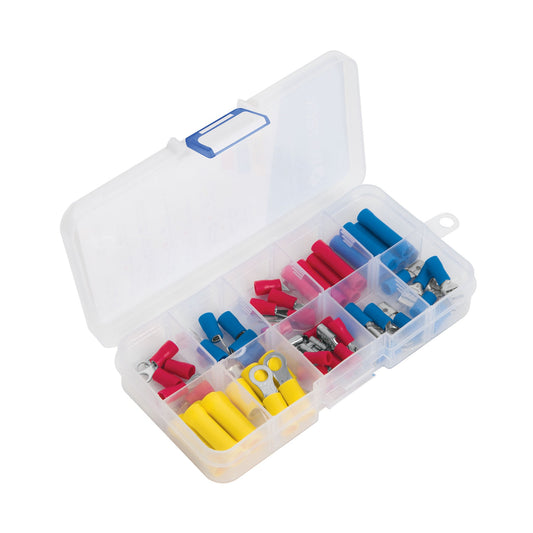 Juego de 55 terminales aisladas para cable, Volteck Caja con 4, 48142