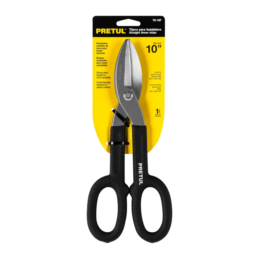 Tijera para hojalatero 10', Pretul Caja con 4, 26050