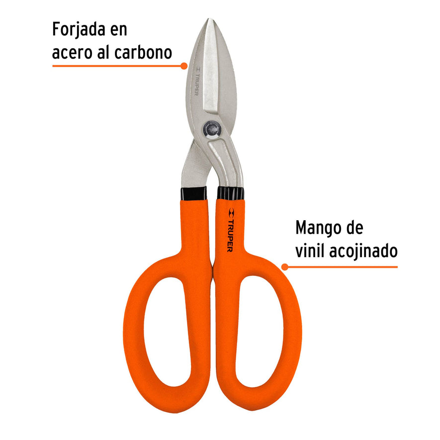 Tijera para hojalatero 10', Truper Caja con 4, 18501