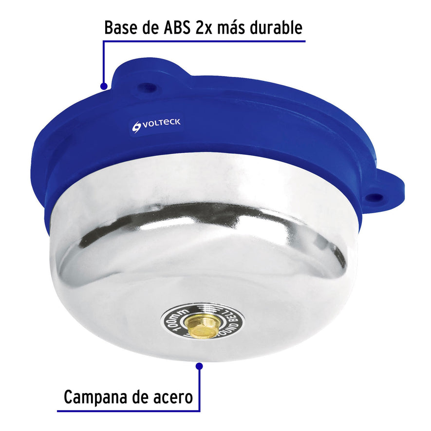 Timbre tipo campana de 4', Volteck Caja con 4, 46607