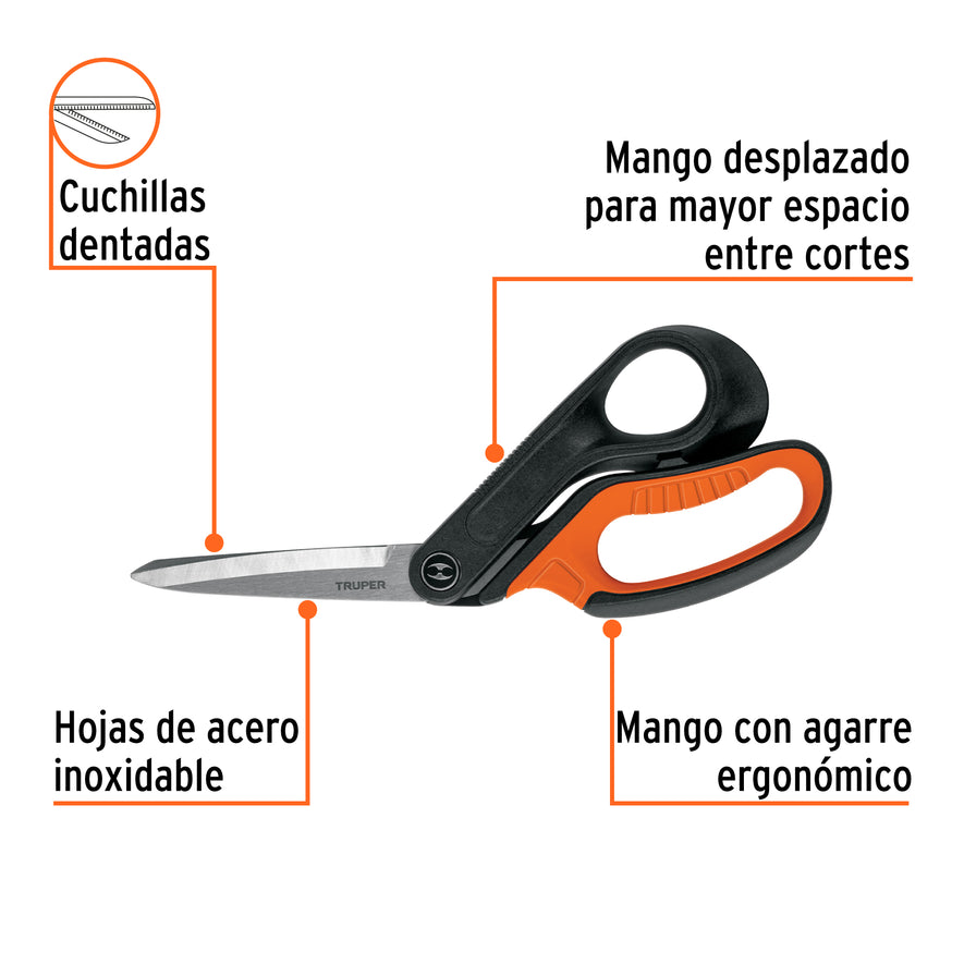 Tijera 10' multiusos de acero inox, profesional, EXPERT Caja con 3, 103714