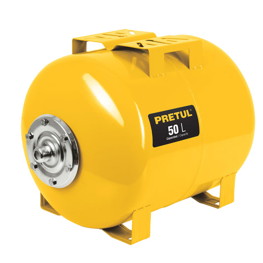 Tanque hidroneumático horizontal, 50 litros, Pretul, 27041