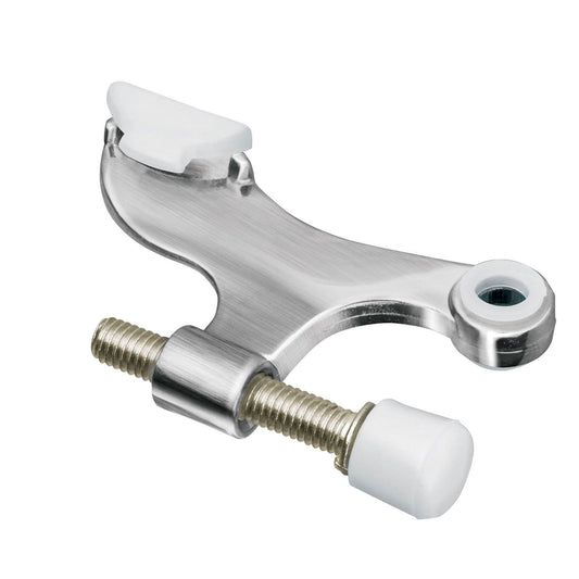 Tope de puerta para bisagra, acabado cromo mate, Hermex Caja con 12, 49615