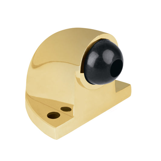 Tope tipo codo para puerta,acabado latón, Hermex Caja con 6, 43771