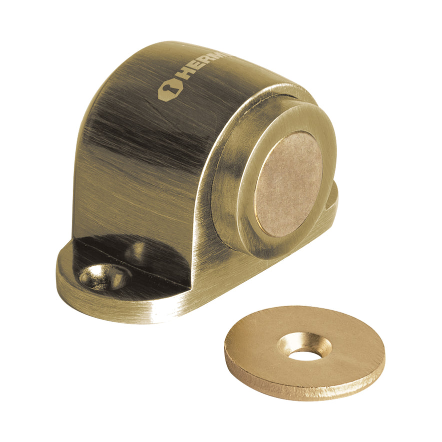 Tope magnético, latón antiguo, Hermex Caja con 6, 48388