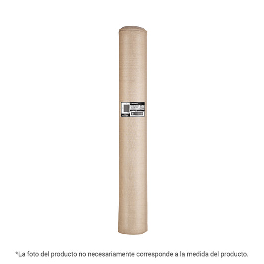 Rollo de malla sombra raschel 90% de 15m x 2m, beige, FIERO, 45751