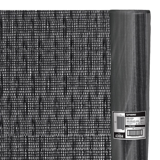 Rollo de toldo sombra 80% de 25 m x 1.85 m, Fiero, 43004