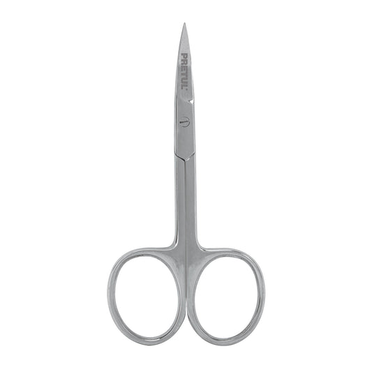 Tijera 3-1/2' acero inox punta curva para manicure, Pretul Caja con 6, 27084