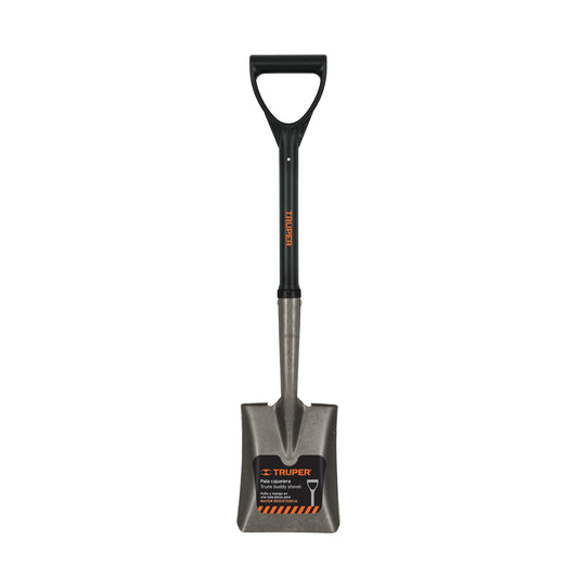 Pala cajuelera cuadrada, puño 'D' con mango fibra de vidrio Caja con 3, 17196