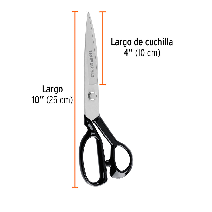 Tijera 10' para sastre, TRUPER Caja con 3, 102955