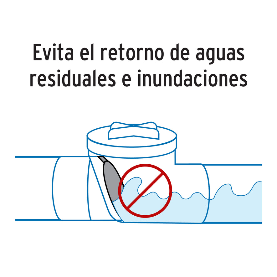 Válvula antirretorno de ABS de 4', Foset Caja con 8, 46468