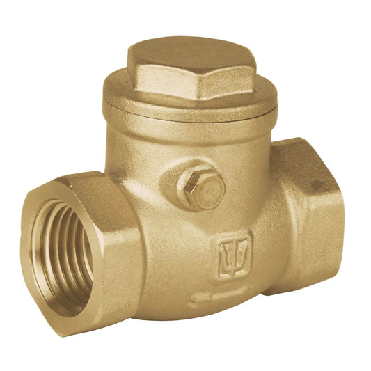 Válvula check horizontal de latón, 1/2', Foset Caja con 6, 48510