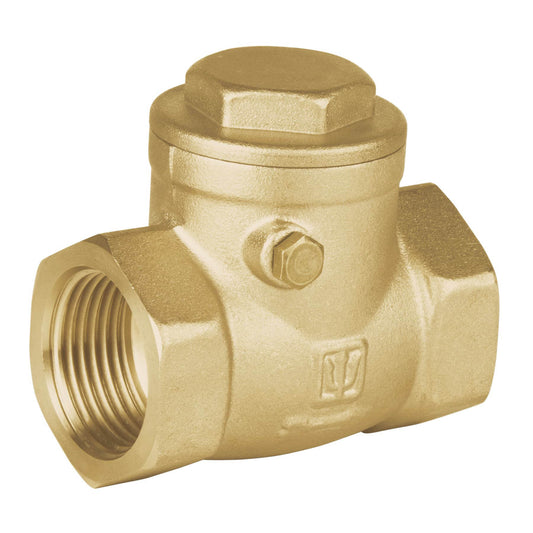 Válvula check horizontal de latón, 3/4', Foset Caja con 6, 48511