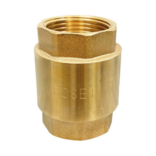 Válvula de retención de latón de 1', Foset Caja con 6, 49067