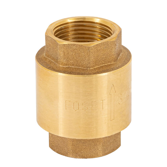 Válvula de retención de latón de 3/4', Foset Caja con 6, 49066