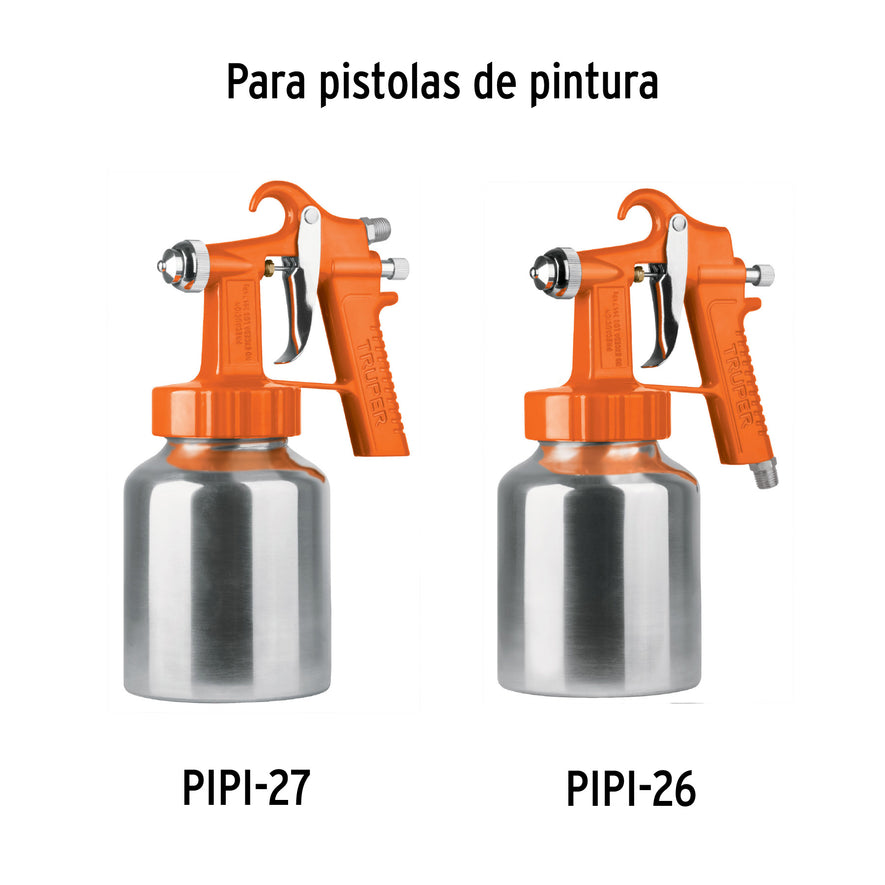 Vaso aluminio de repuesto para PIPI-26/27, TRUPER, 23110