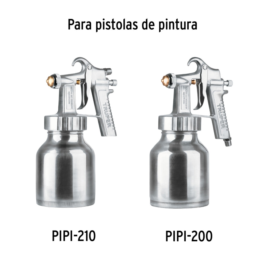 Vaso aluminio de repuesto para PIPI-200/210, TRUPER, 17946