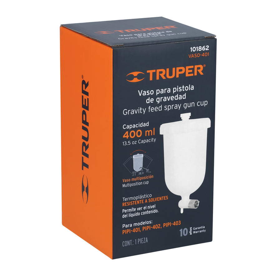 Vaso plástico de repuesto para PIPI-401/402/403, TRUPER, 101862
