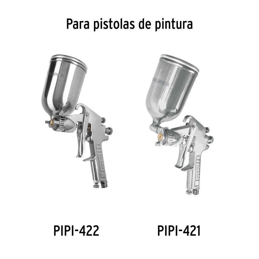 Vaso aluminio de repuesto para PIPI-411/420/421/422, TRUPER, 18067