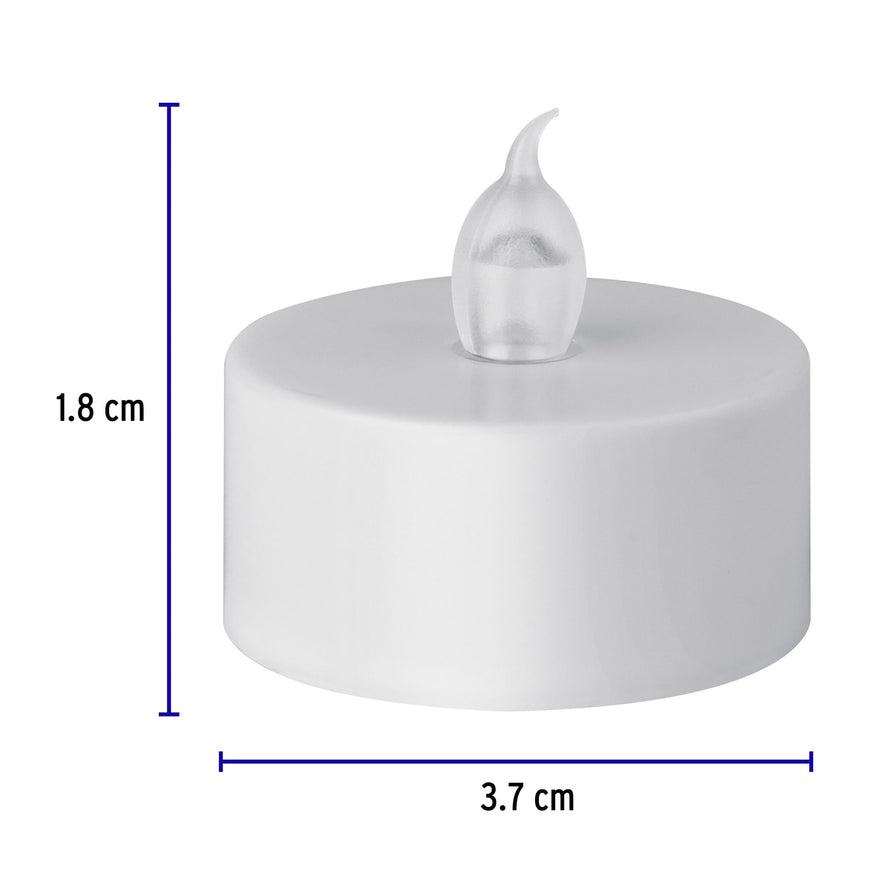 mini velas de LED, Volteck Caja con 4, 47867