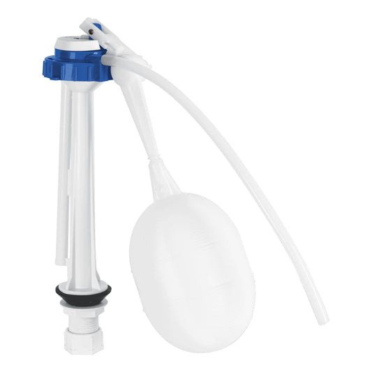 Válvula de llenado de plástico con flotador para tanque bajo Caja con 4, 49344