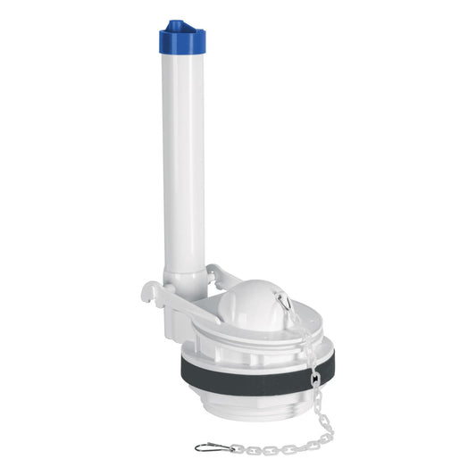 Válvula de descarga 3' para WC de 2 pzas, cadena plástica Caja con 4, 46223