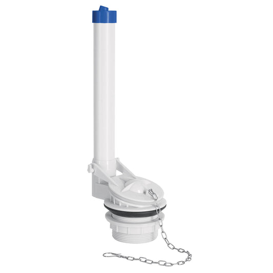 Válvula de descarga 2' para WC de 2 pzas, cadena inox, Foset Caja con 4, 45306