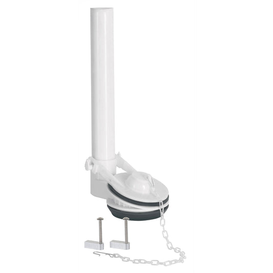 Válvula de descarga 2' para WC de 1 pza, cadena inox, Foset Caja con 4, 45307