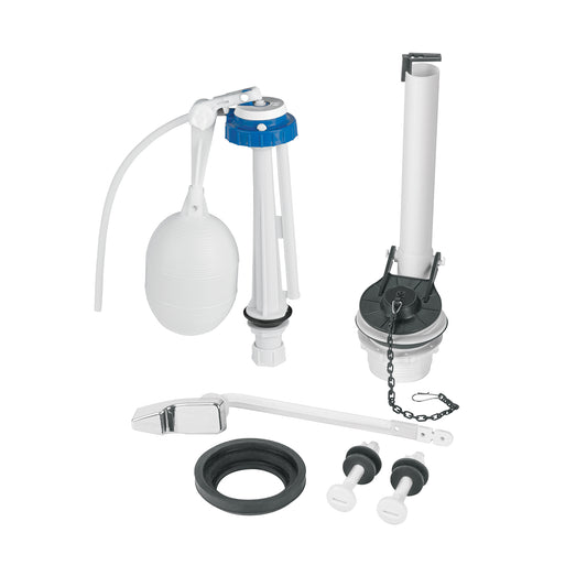 Juego de accesorios para WC, 2' con flotador, Foset Caja con 4, 49342