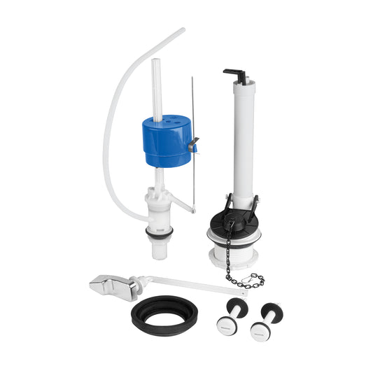 Jgo de reparación p/WC con válvula flotador,regulación clip Caja con 4, 48447