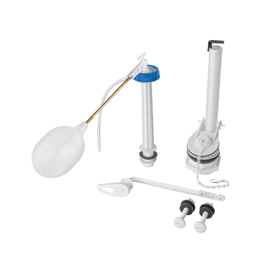 Juego de accesorios para WC, 2' con flotador, Basic Caja con 4, 49326