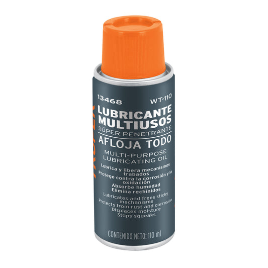 Lubricante multiusos en aerosol, 110ml (4oz), TRUPER Caja con 12, 13468